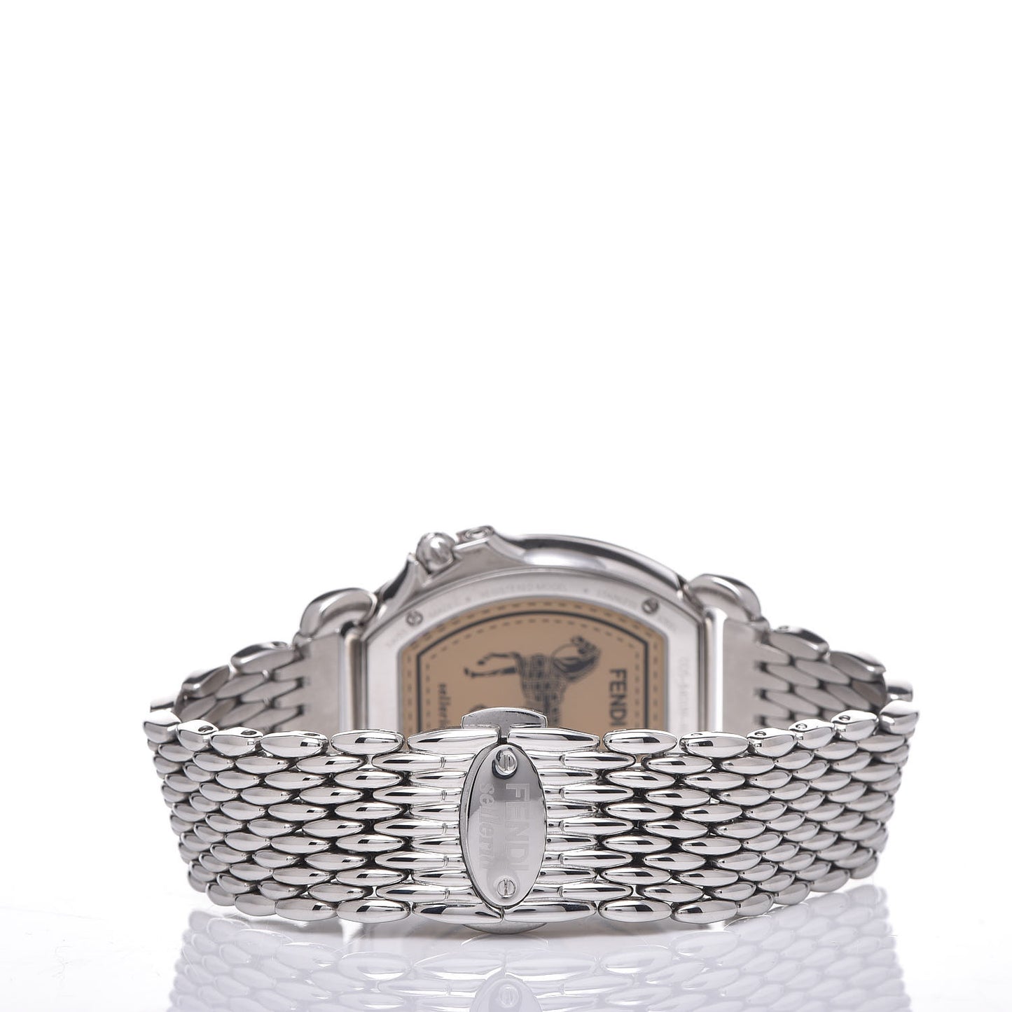 Stainless Steel Diamond Mother of Pearl 34mm Selleria Tonneau Quartz Watch