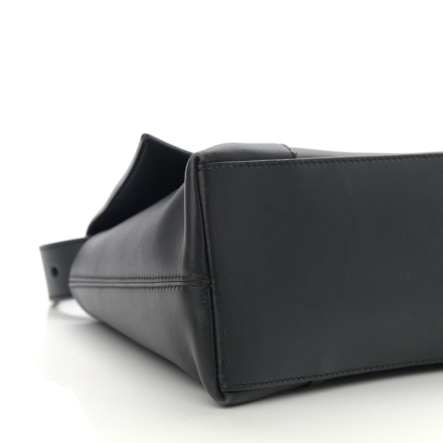 Balenciaga Semi Shiny Smooth Calfskin Monochrome Small Downtown Shoulder Bag Black 10 of 14