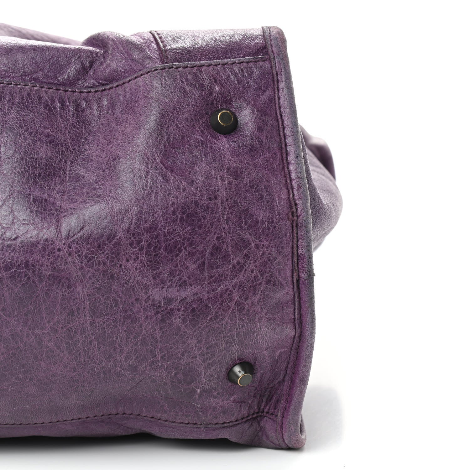 Balenciaga Agneau Classic Hardware Work Raisin 9 of 15
