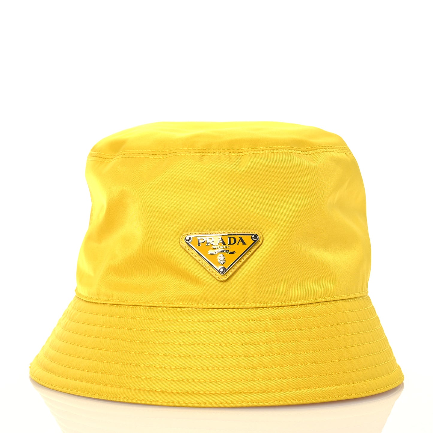 Re-Nylon Triangle Womens Bucket Hat M Giallo