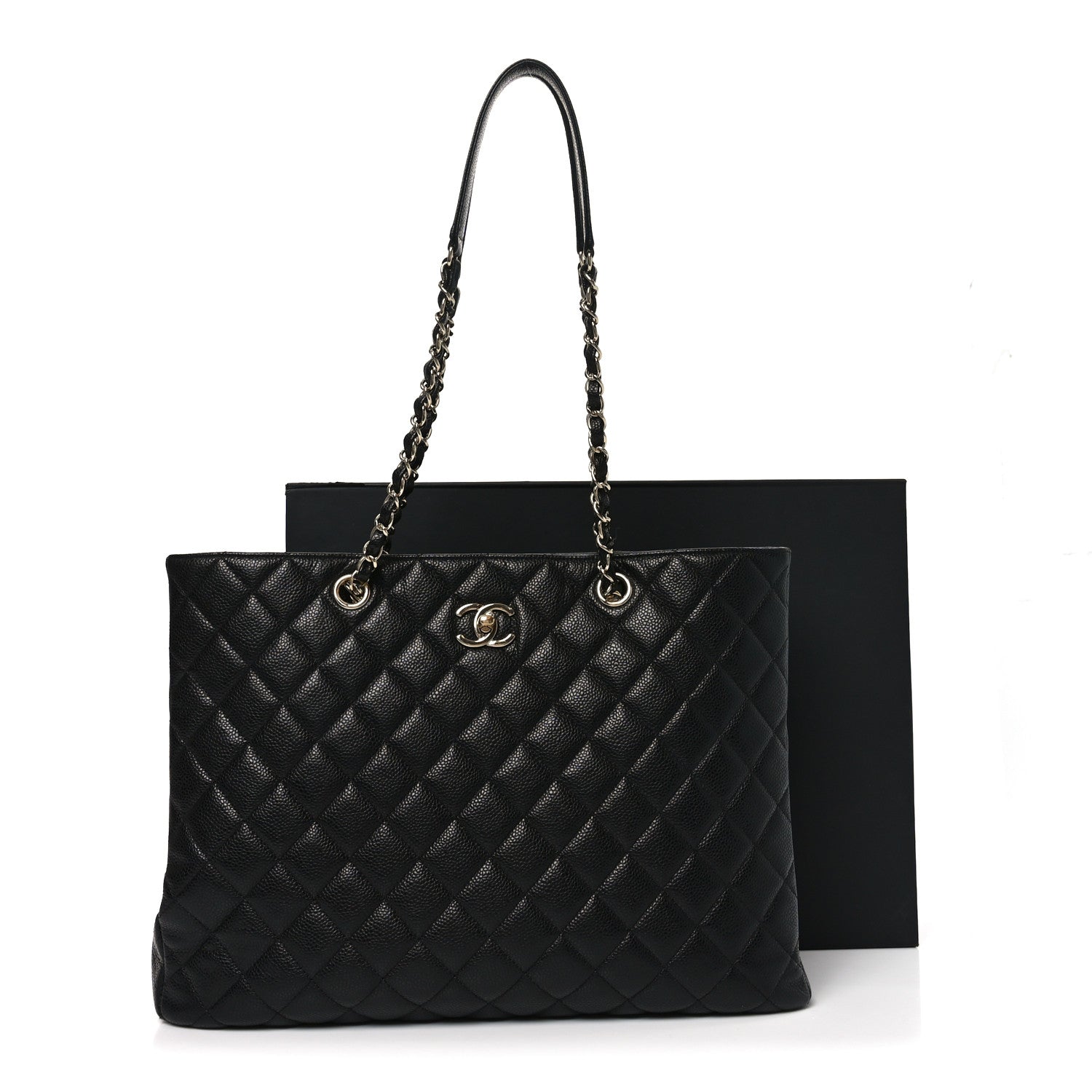 Chanel Caviar Quilted Large Shopping Tote Black 11 of 11
