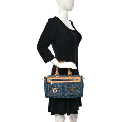 Louis Vuitton Monogram Denim Neo Speedy Blue 2 of 16