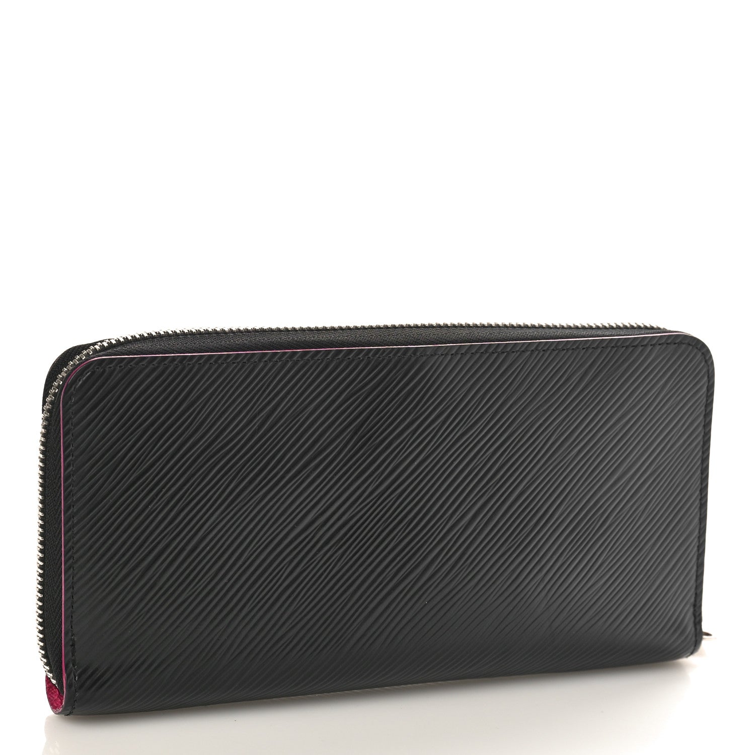 Louis Vuitton Epi Zippy Wallet Black Hot Pink 3 of 8