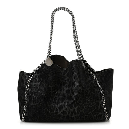 Stella McCartney Leopard Shaggy Deer Falabella Reversible Tote Grey 1 of 11