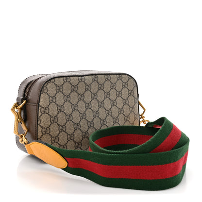 Gucci GG Supreme Monogram Web Neo Vintage Shoulder Bag Beige New Acero Crop 3 of 11