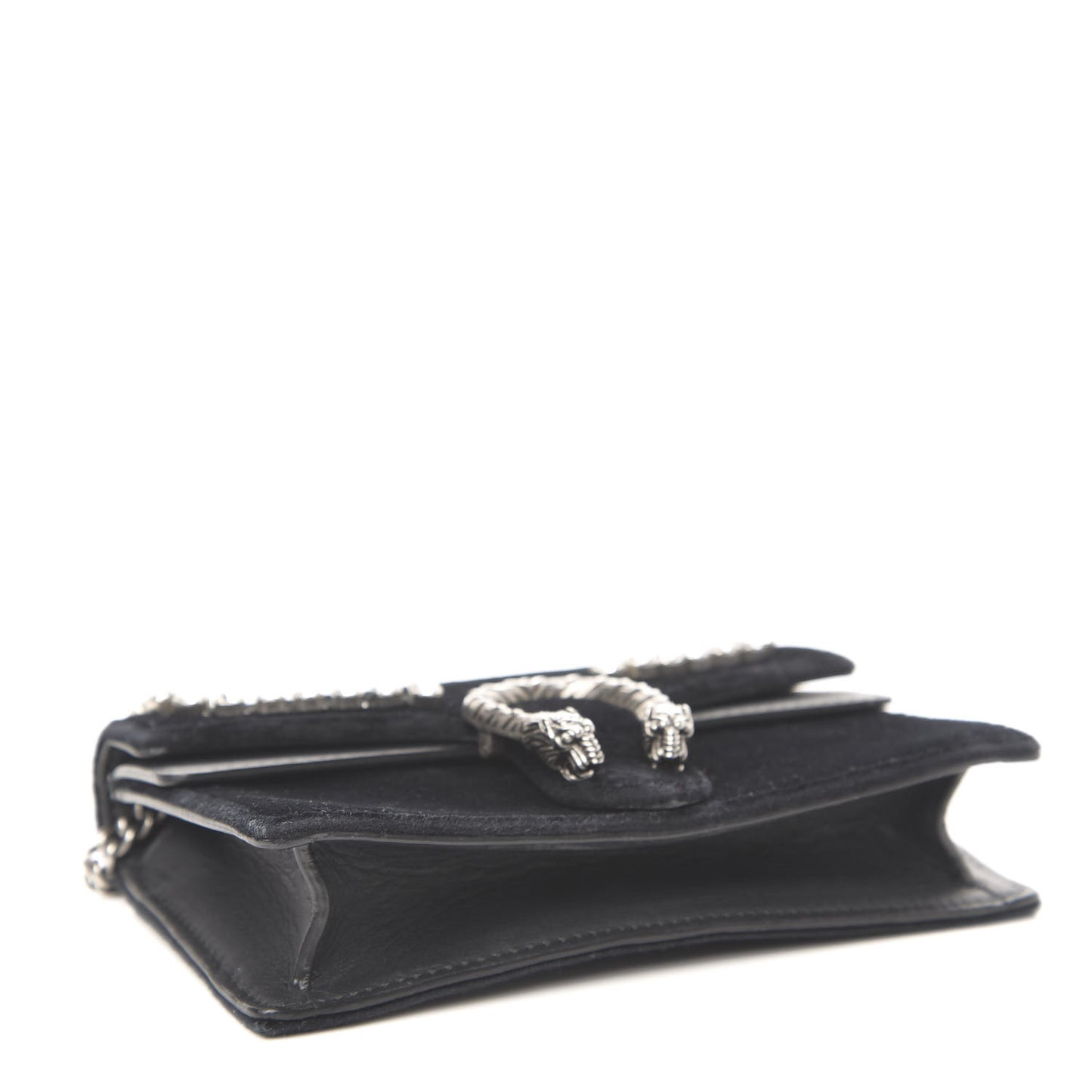 Velvet Crystal Super Mini Dionysus Shoulder Bag Black