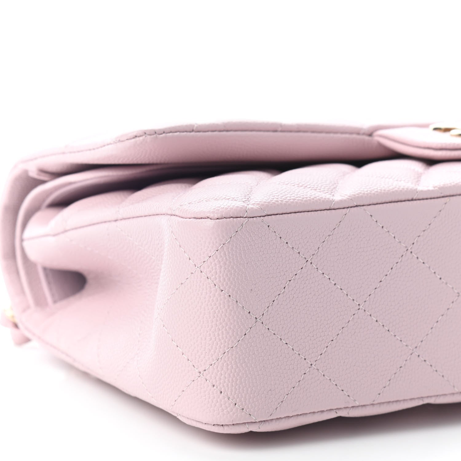 Chanel Caviar Quilted Medium Double Flap Light Pink 7 of 8