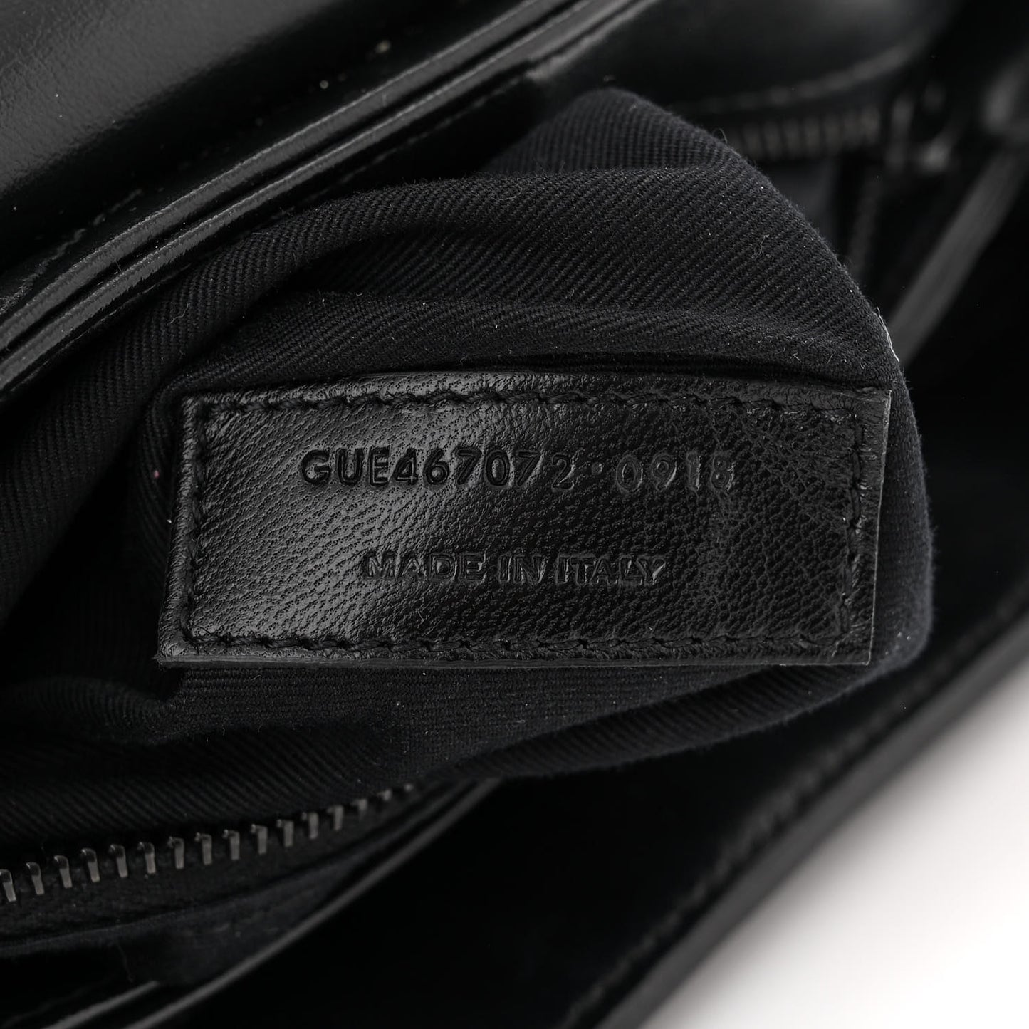 Calfskin Y Quilted Monogram Monochrome Toy Loulou Crossbody Bag Black