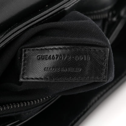 Saint Laurent Calfskin Y Quilted Monogram Monochrome Toy Loulou Crossbody Bag Black 7 of 11