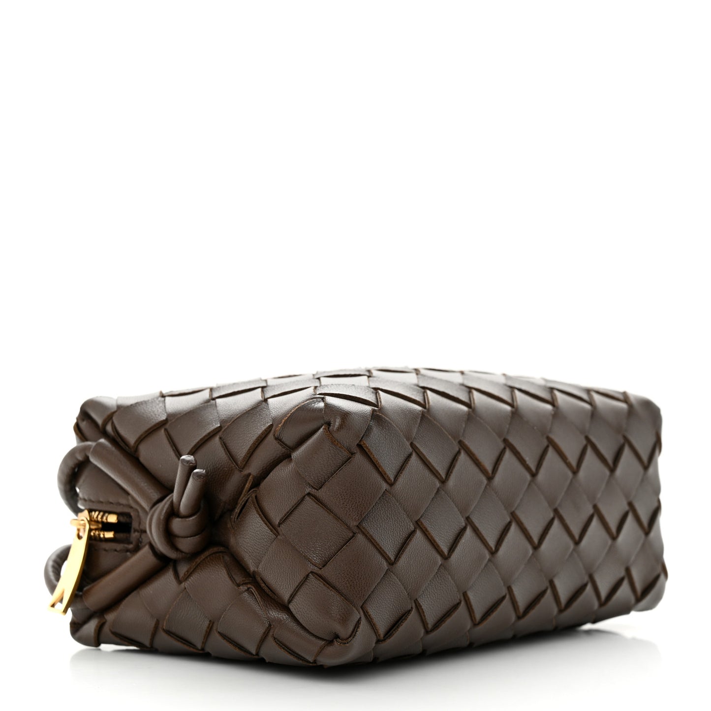 Nappa Intrecciato Mini Loop Camera Bag Light Brown