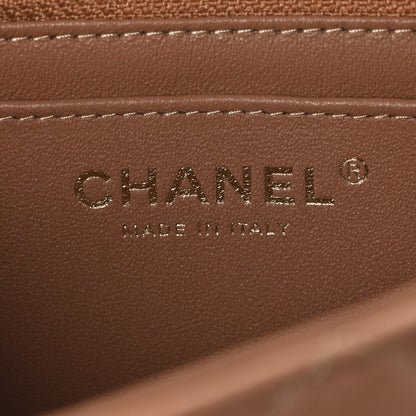 Chanel Lambskin Quilted Mini Rectangular Flap Dark Beige 5 of 10