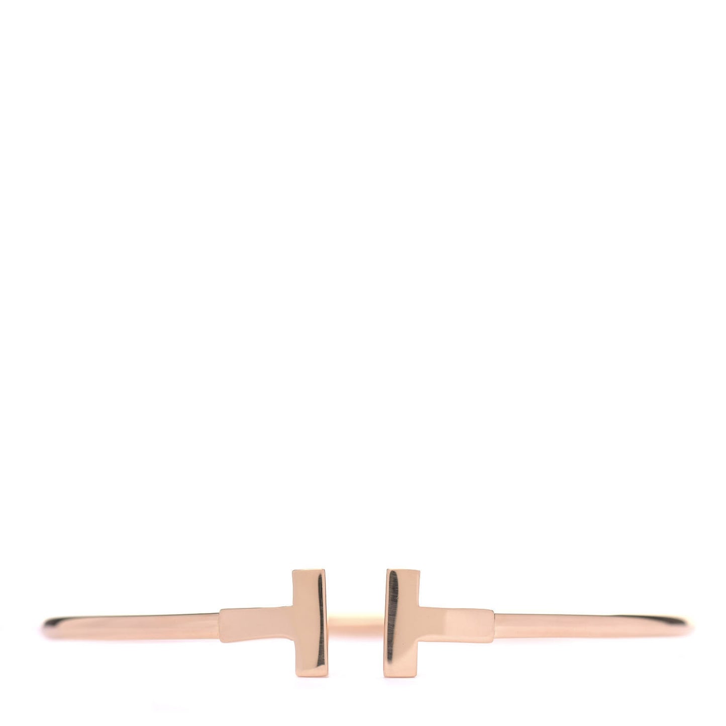 18K Rose Gold T Wire Bracelet