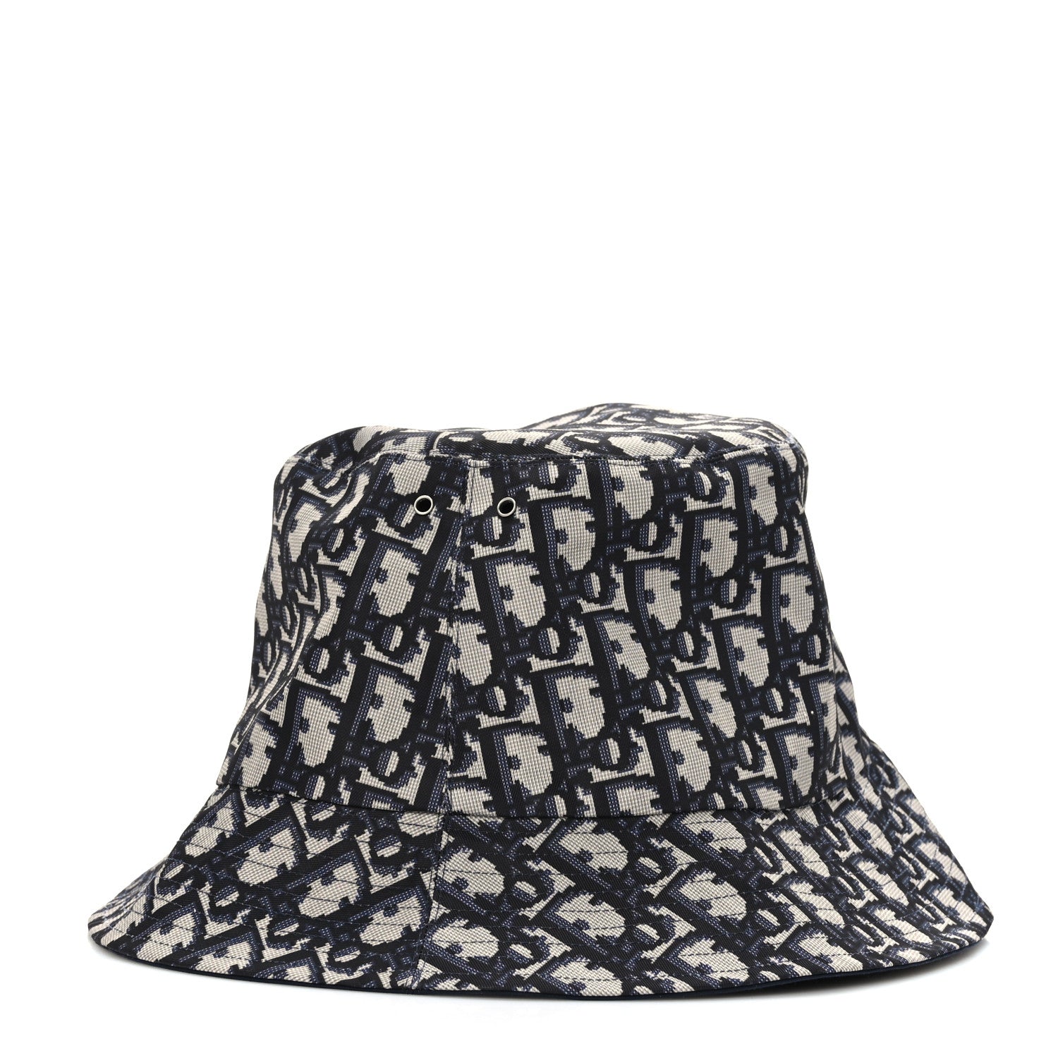 Christian Dior Oblique Reversible Teddy-D Brim Bucket Hat 59 Blue 2 of 10