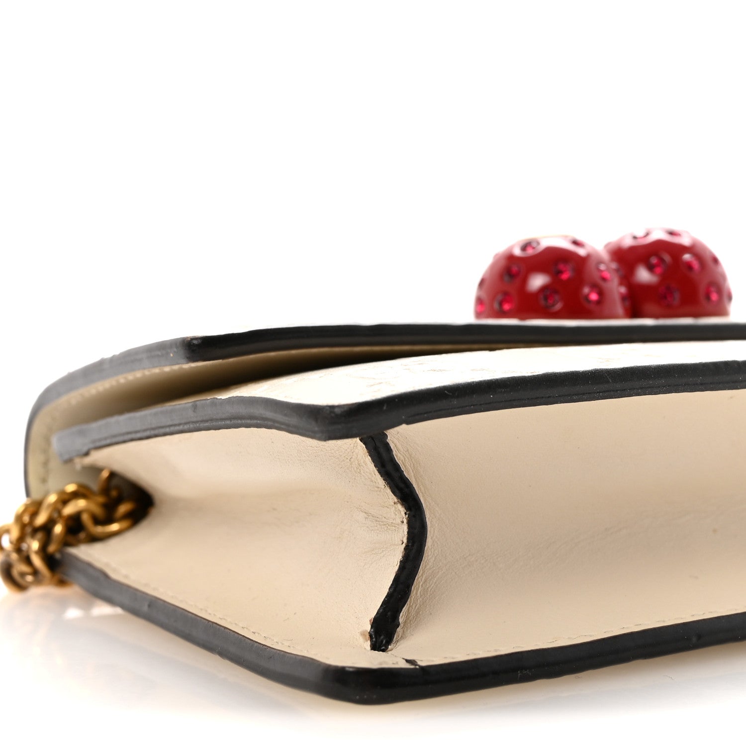 Gucci Guccissima Mini Cherry Chain Bag White 8 of 10