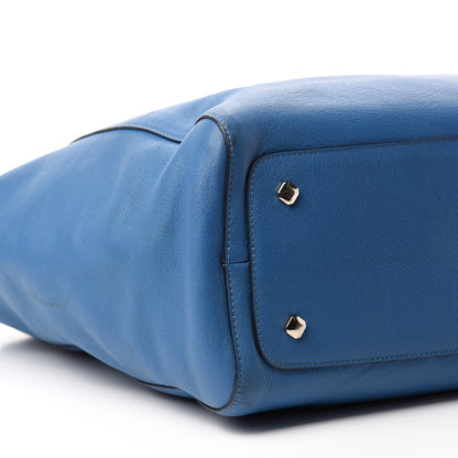 MCM Calfskin Tote Blue 5 of 16