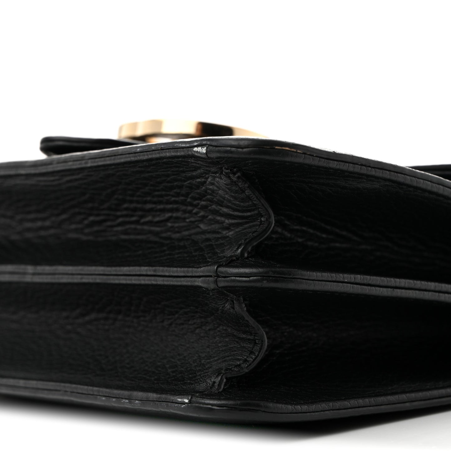 Dollar Calfskin Small Interlocking G Shoulder Bag Black