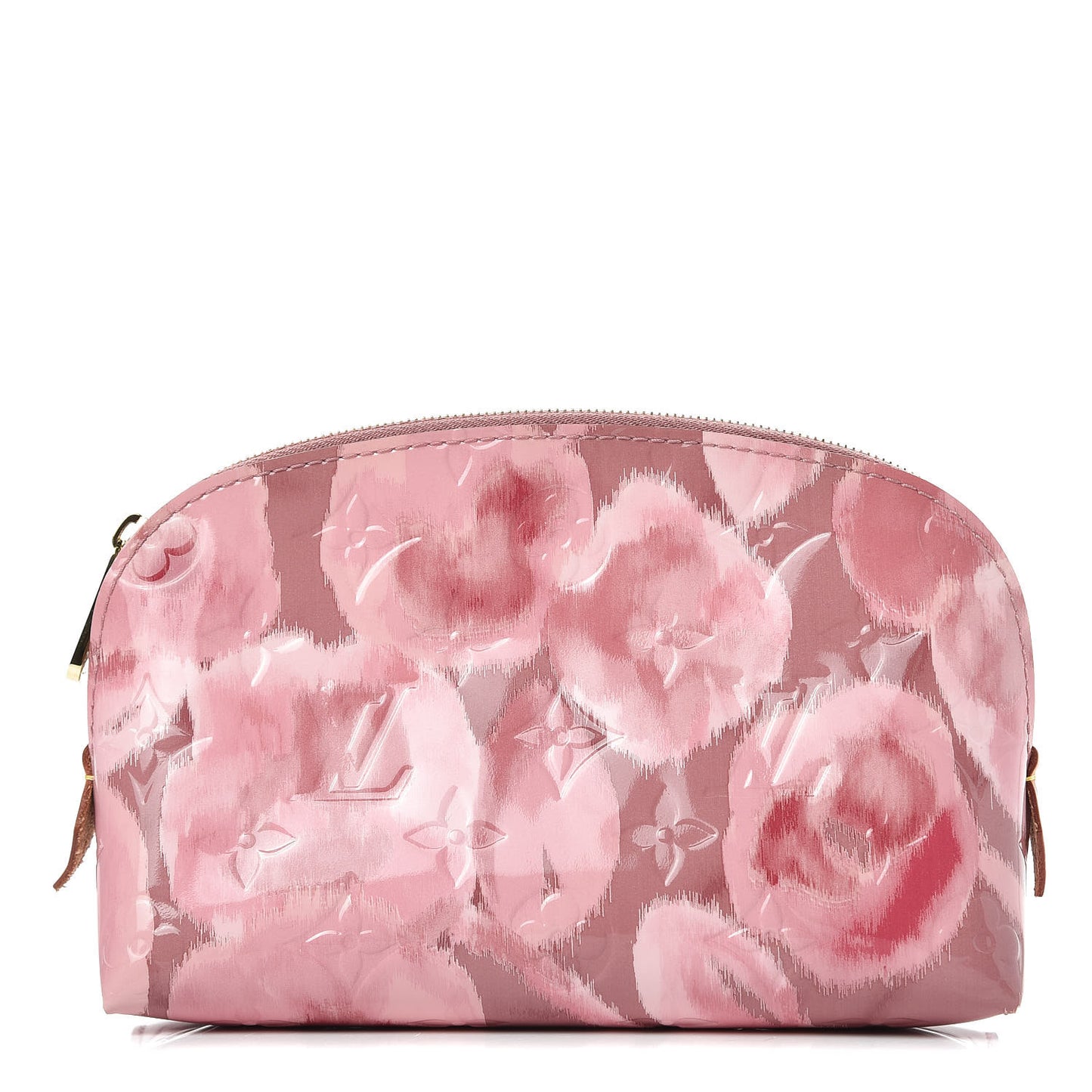 Vernis Ikat Cosmetic Pouch Rose Velours