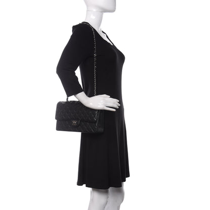 Chanel Caviar Quilted Medium Double Flap Black 2 of 11
