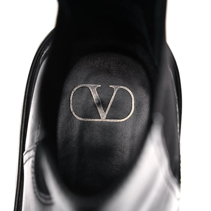 Valentino Garavani Calfskin VLOGO Uniqueform Chelsea 55/85mm Flatform Ankle Boots 41 Black 8 of 11