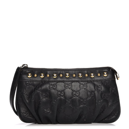 Gucci Guccissima Babouska Wristlet Black 1 of 15
