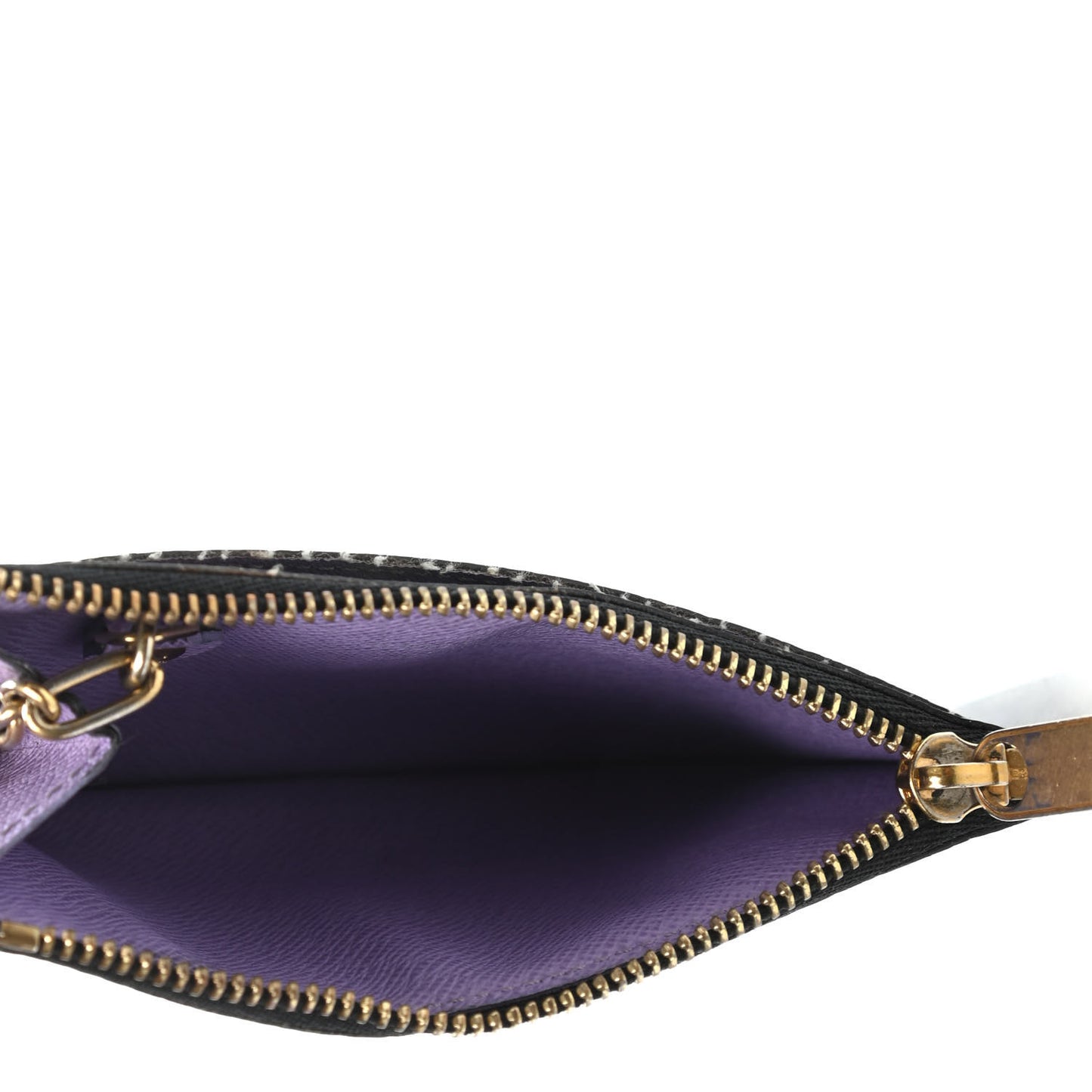 Monogram Multicolor Key Pouch Black Violet