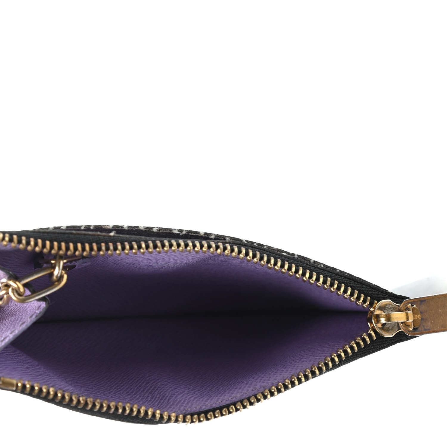 Louis Vuitton Monogram Multicolor Key Pouch Black Violet 4 of 4