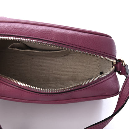 Gucci Pebbled Calfskin Small Soho Disco Bag Peonia Flower 4 of 4