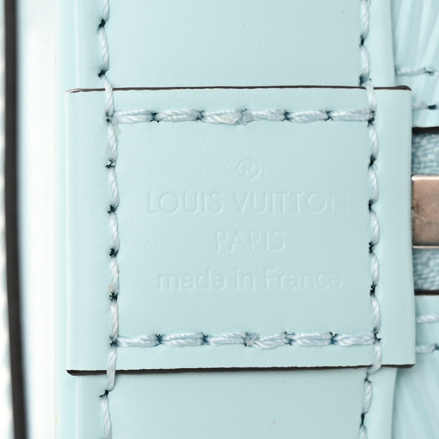 Louis Vuitton Epi Jacquard Alma BB Lagoon Blue 6 of 9