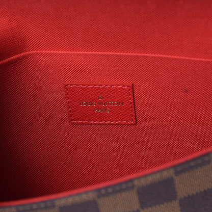 Louis Vuitton Damier Ebene Pochette Felicie Chain Wallet 6 of 12