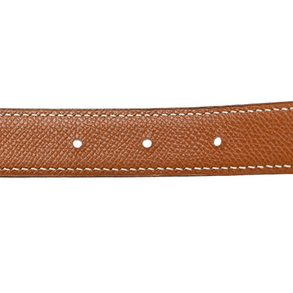 Hermes Box Courchevel 32mm Constance H Belt 75 75 30 Black Gold 7 of 9