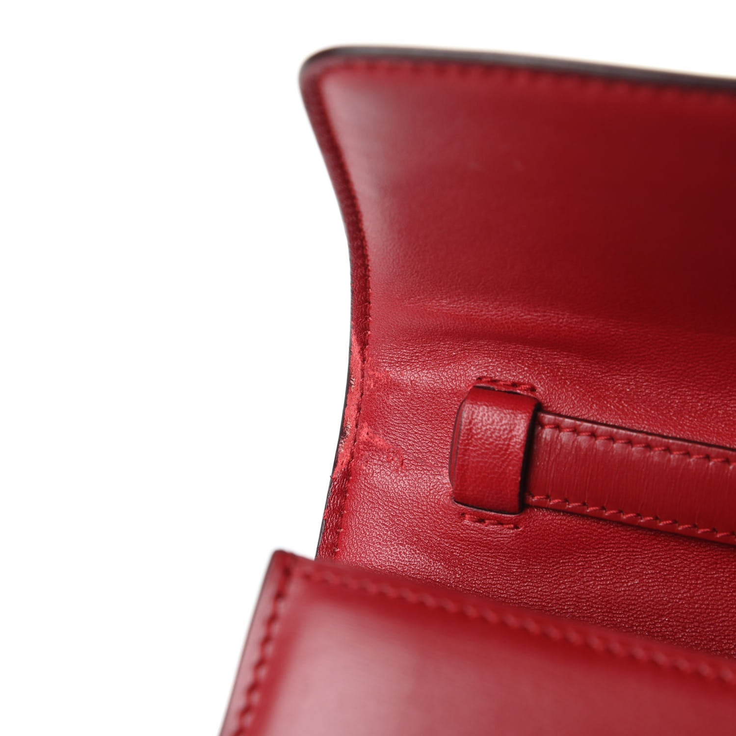 Celine Smooth Calfskin Small Classic Box Flap Bag Red 12 of 13