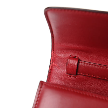 Celine Smooth Calfskin Small Classic Box Flap Bag Red 12 of 13