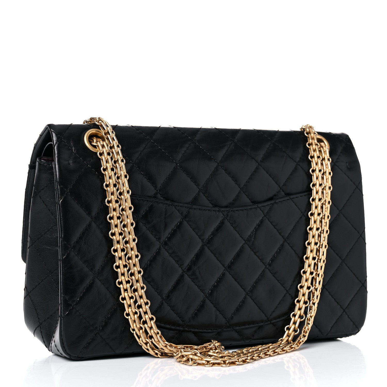 Chanel Aged Calfskin Quilted 2.55 Reissue 226 Flap Black 3 of 11