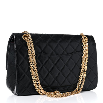 Chanel Aged Calfskin Quilted 2.55 Reissue 226 Flap Black 3 of 11