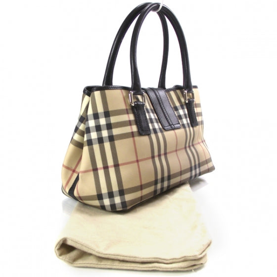 House Check Buckle Tote
