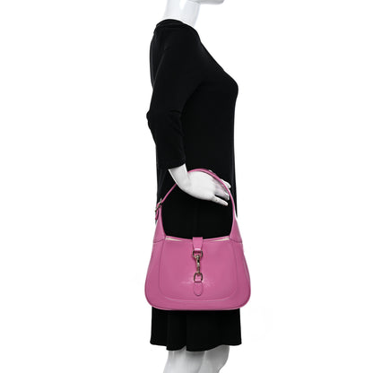 Gucci Patent Calfskin Small Jackie Shoulder Bag Pink 2 of 10