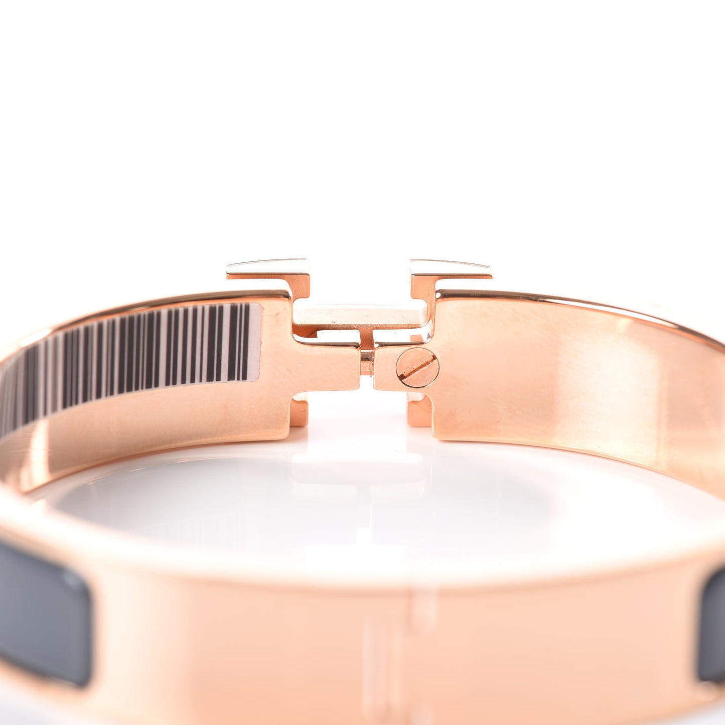 Enamel Narrow Clic Clac H Bracelet PM Ardoise