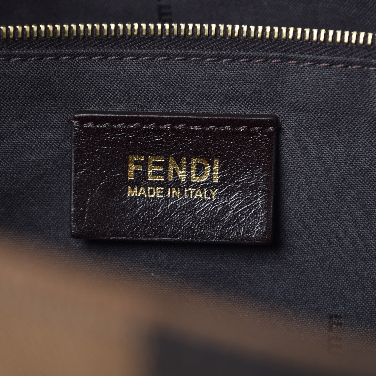 Fendi Pequin Vitello Large Hobo Tobacco Petrolio 7 of 9