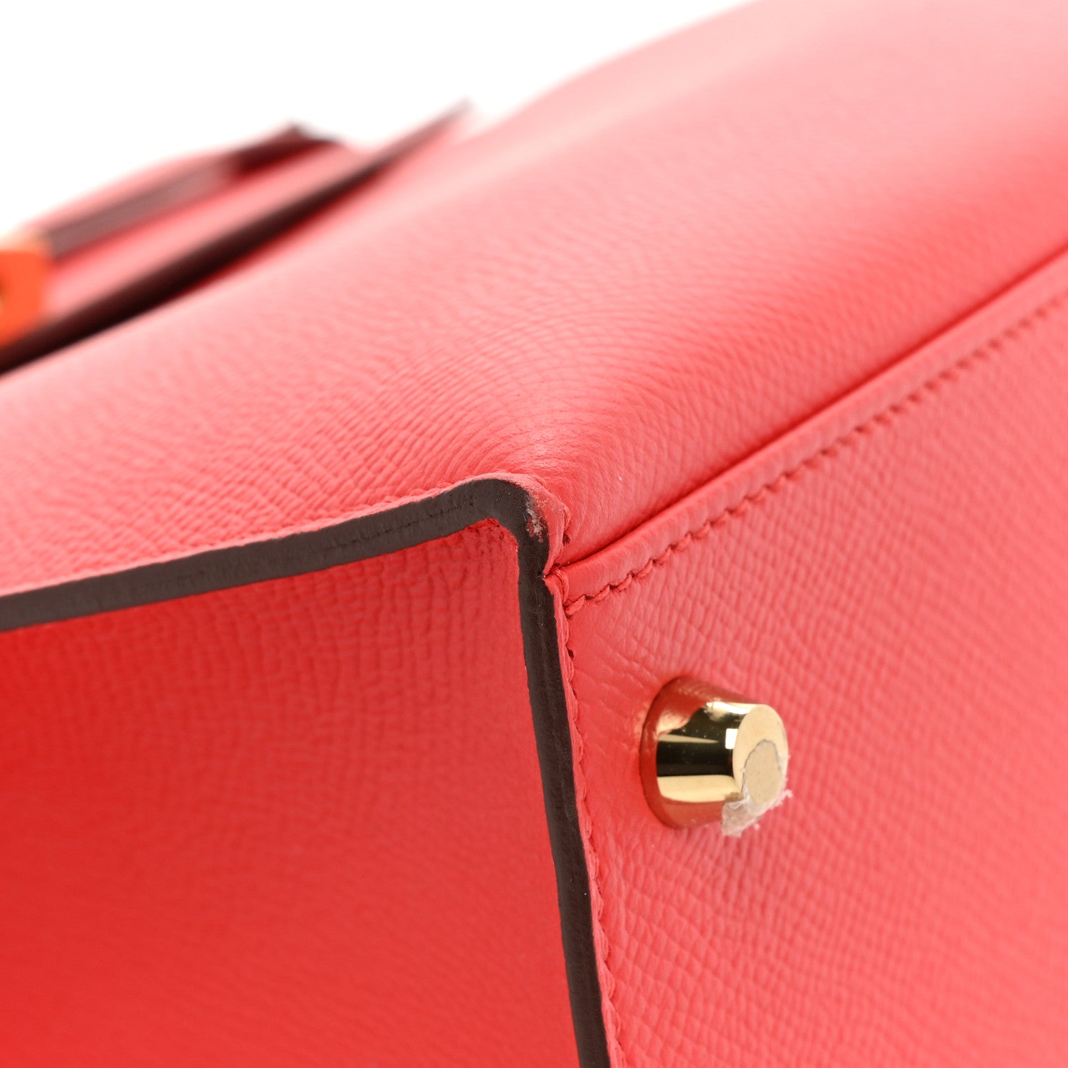 Hermes Epsom Kelly Sellier 28 Rouge Tomate 11 of 16