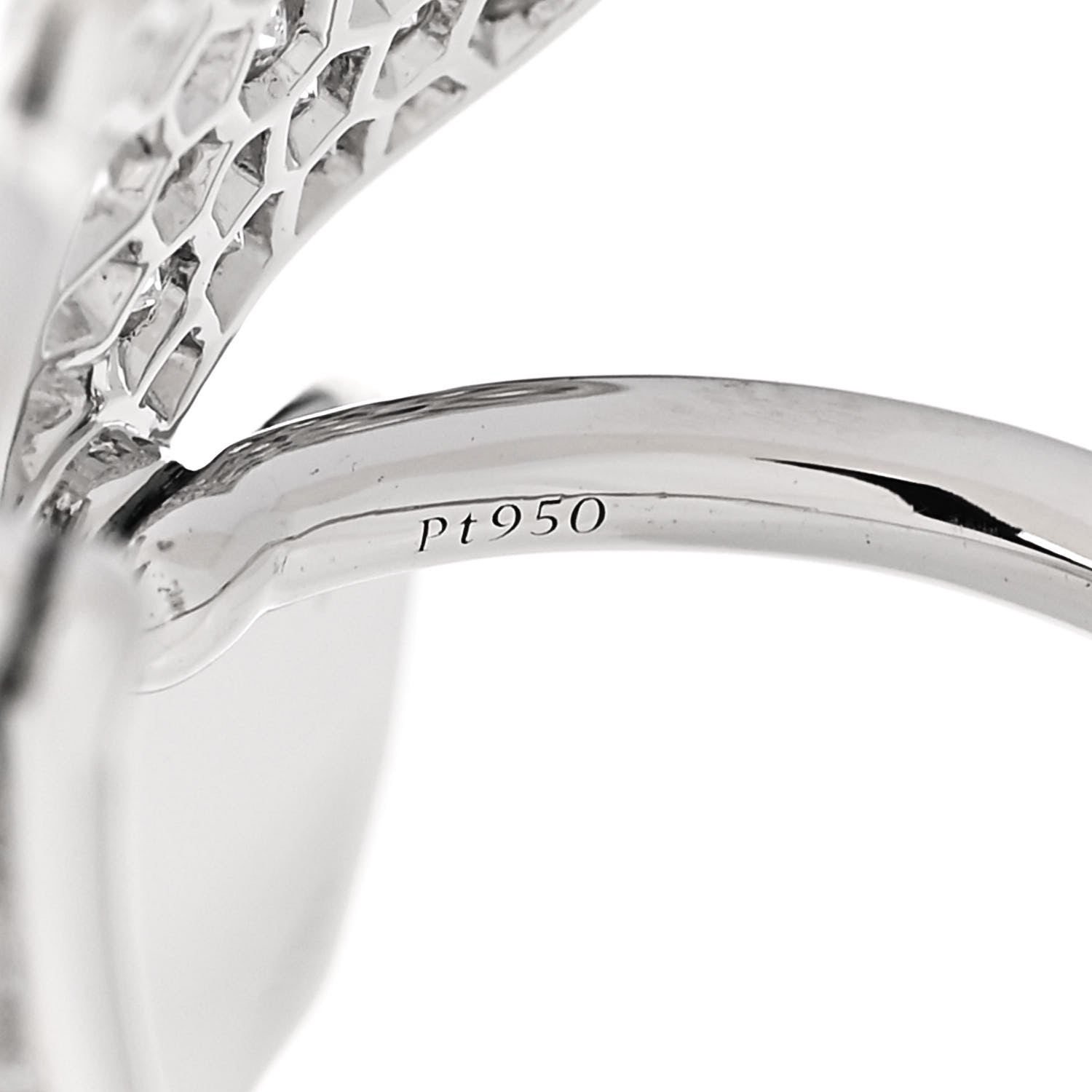 Tiffany Platinum Diamond Paper Flowers Cluster Ring 52 6 6 of 7