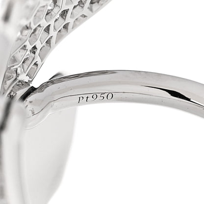 Tiffany Platinum Diamond Paper Flowers Cluster Ring 52 6 6 of 7