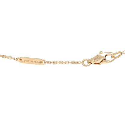 Van Cleef & Arpels 18K Yellow Gold Mother of Pearl Sweet Alhambra Pendant Necklace 4 of 4