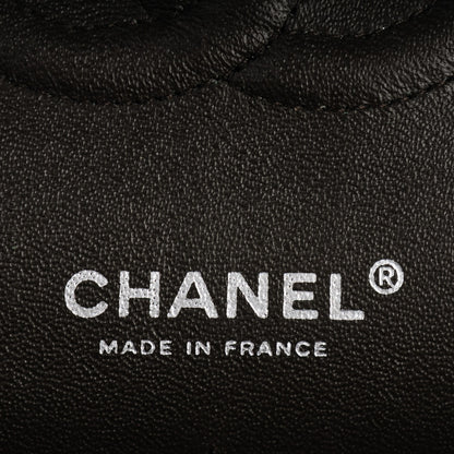 Chanel Lambskin Quilted Tri-Color Medium Double Flap Burgundy 7 of 8