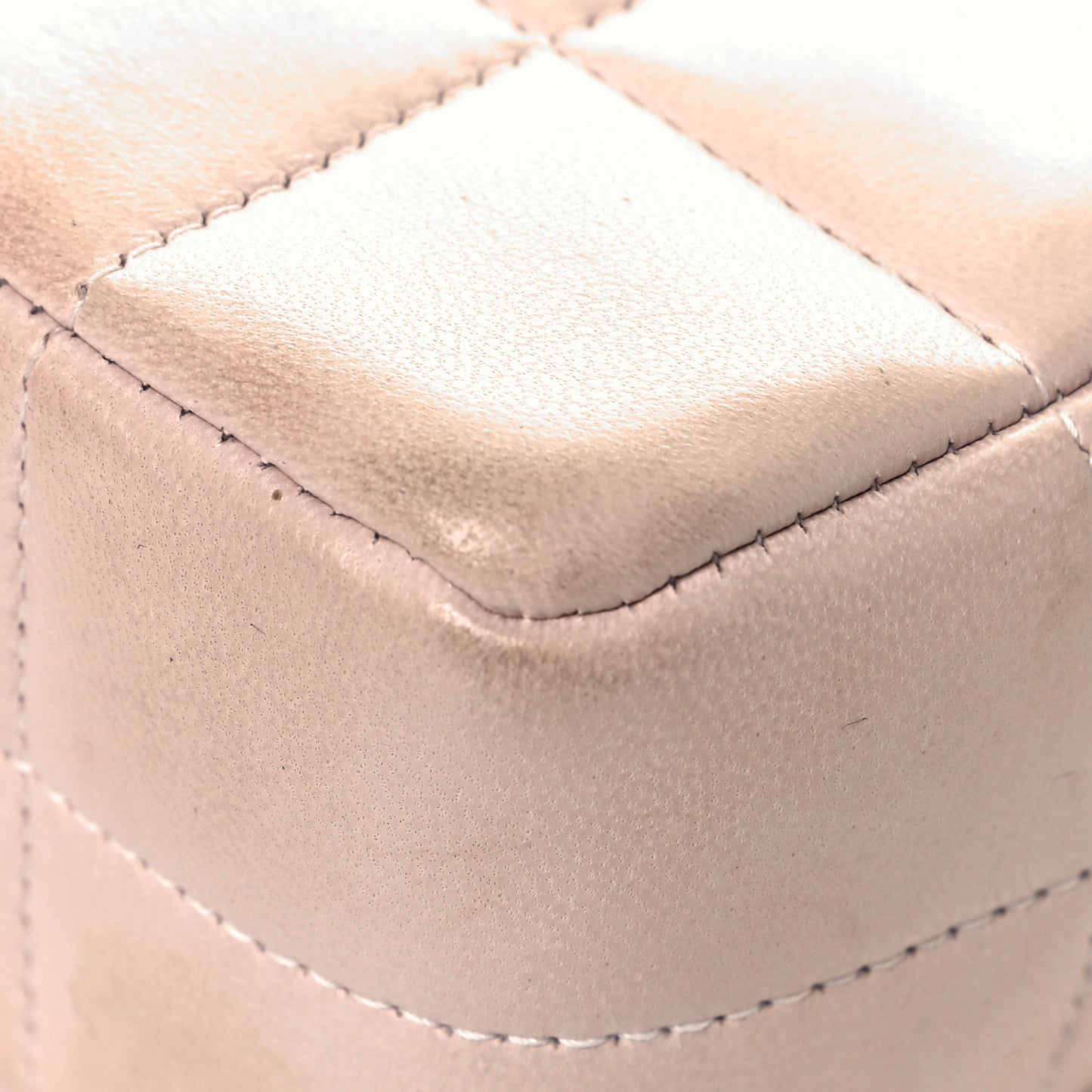 Lambskin Quilted Mini Chocolate Bar Camellia Flap Pink