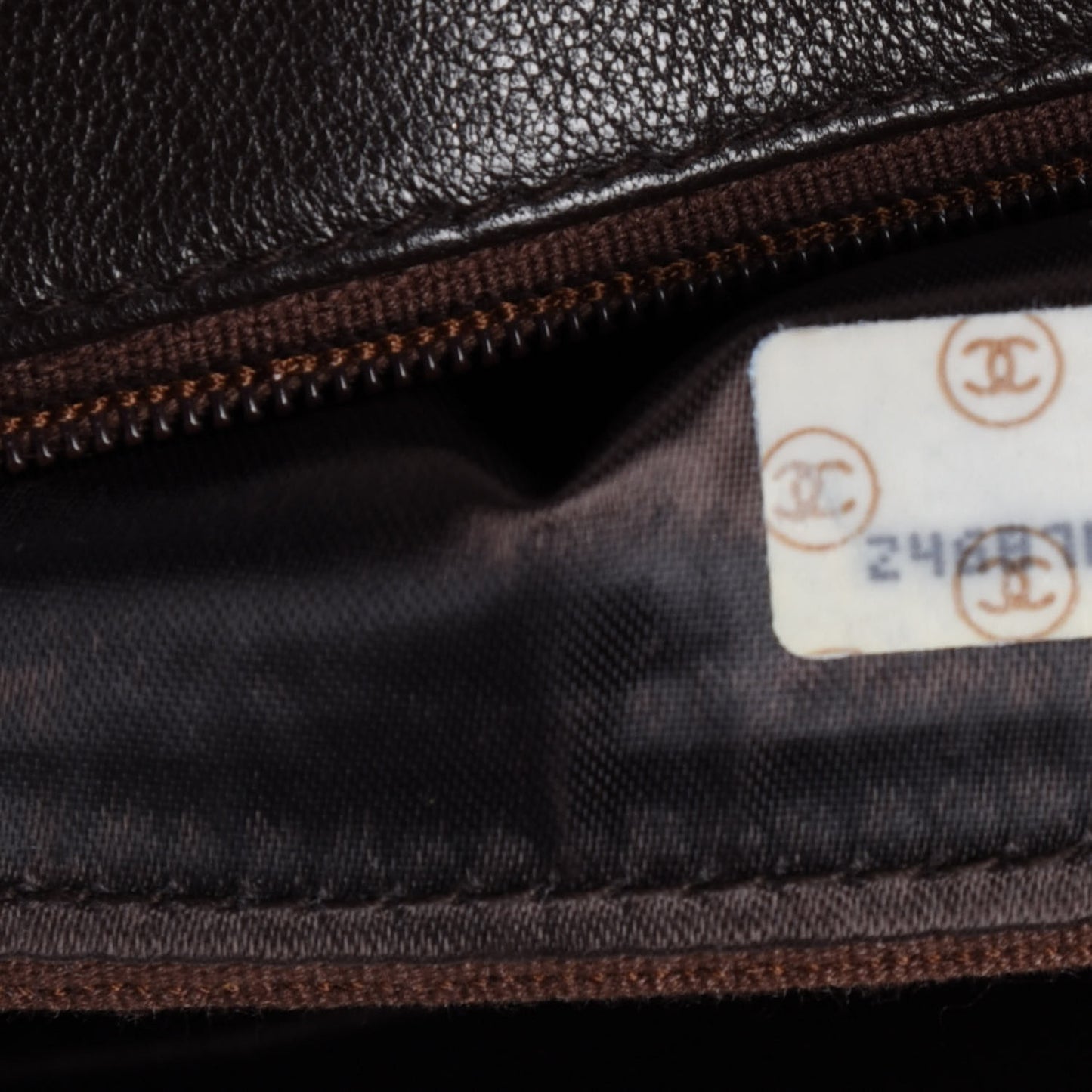 Lambskin Tassel Camera Case Brown