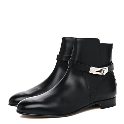 Hermes Calfskin Neo Low Boots 39 Black 3 of 10