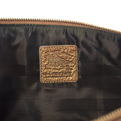 Burberry Shimmer Check Zip Pouch Gold 5 of 7