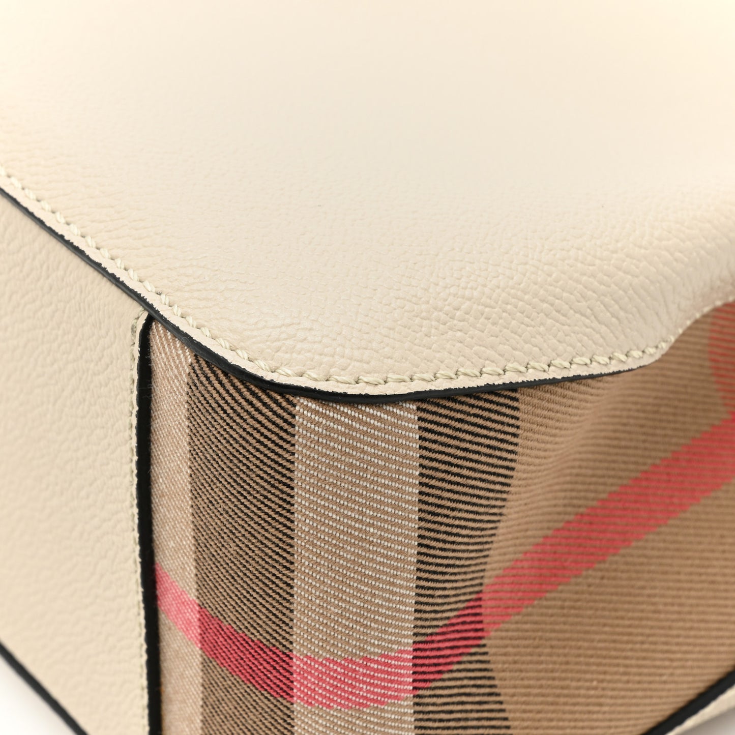 Soft Grain Calfskin House Check Small Helmsley Crossbody Limestone