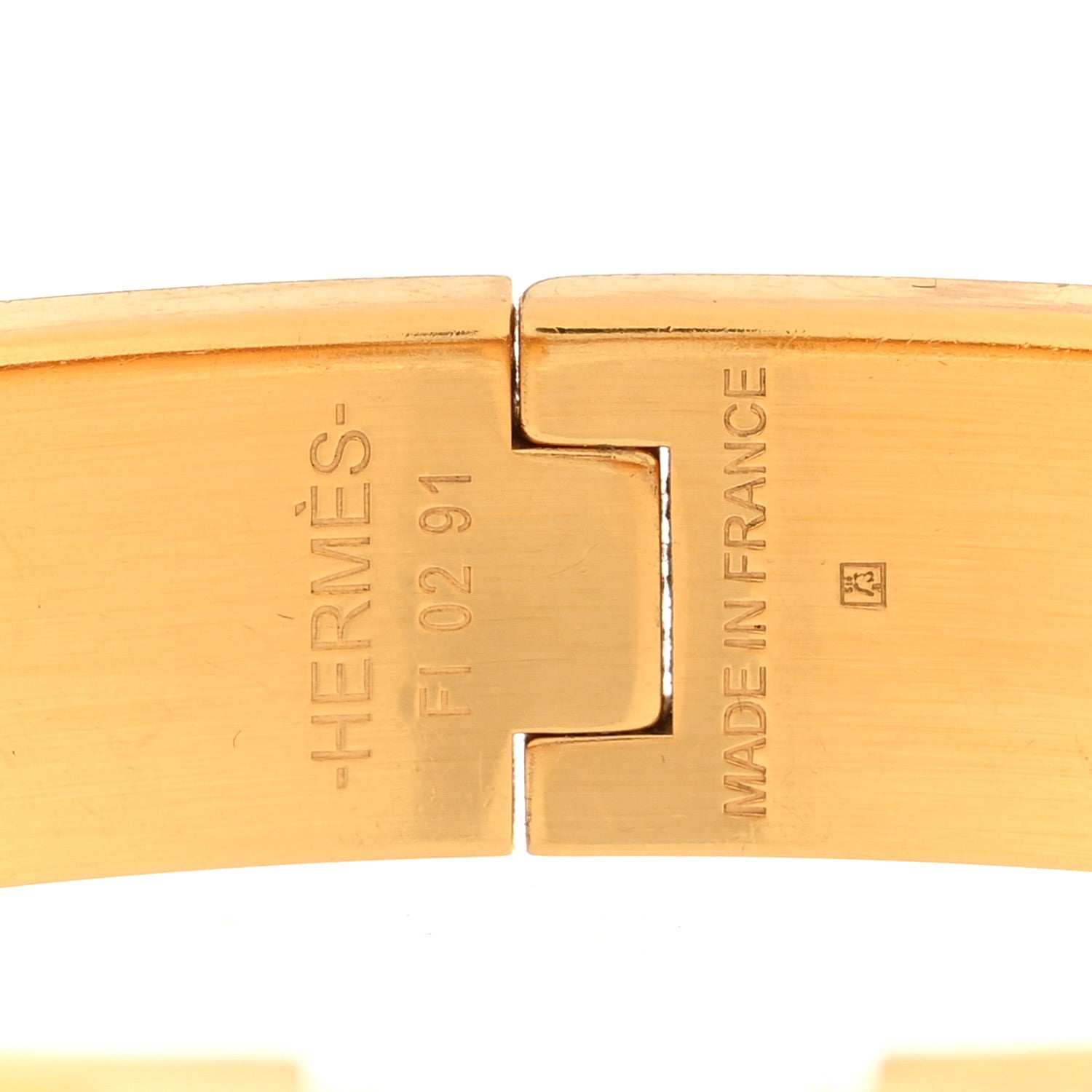 Hermes Enamel Narrow Clic Clac H Bracelet PM Marron Glace 4 of 5