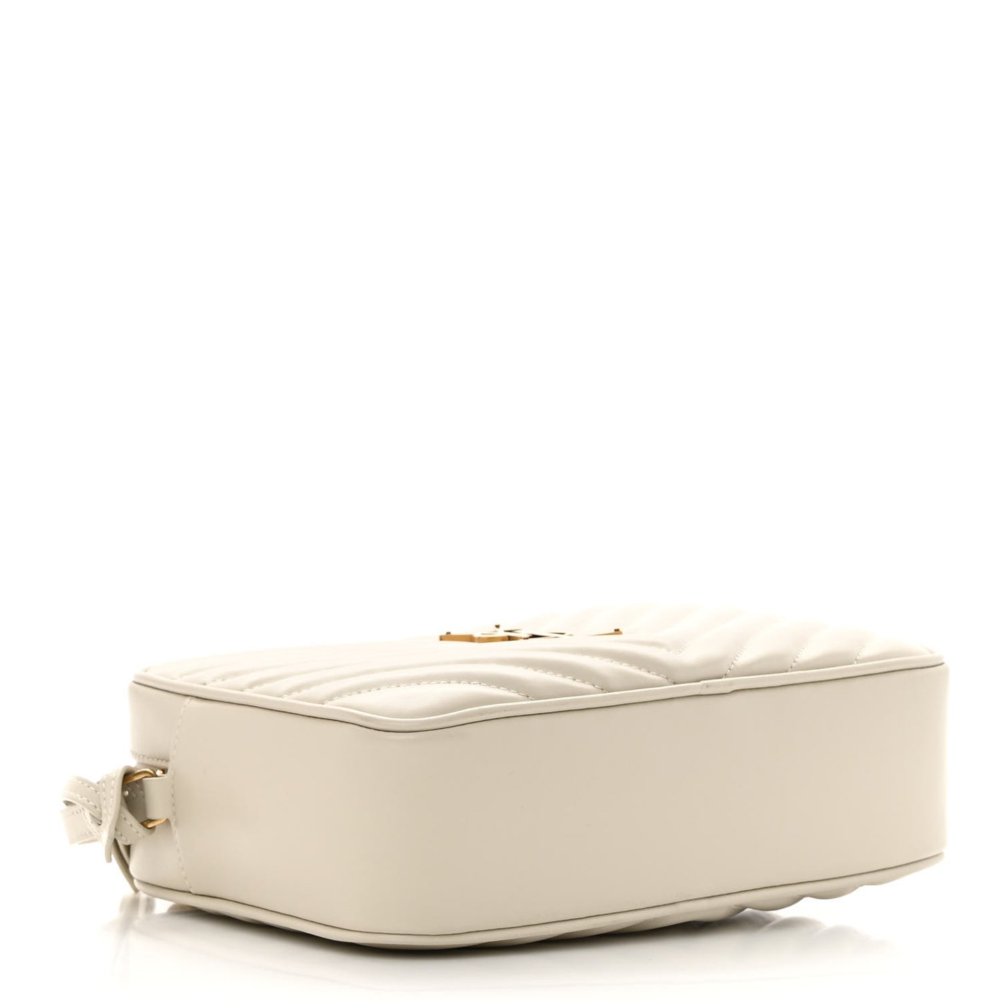 Calfskin Matelasse Monogram Lou Camera Bag Crema Soft